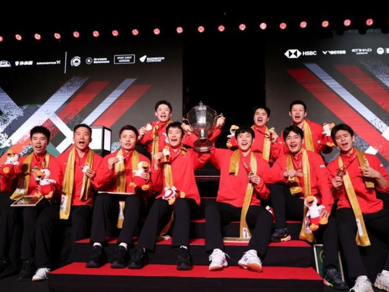 The victory marks the 12th time that China has lifted the trophy since 1982. Photo courtesy of Xinhua