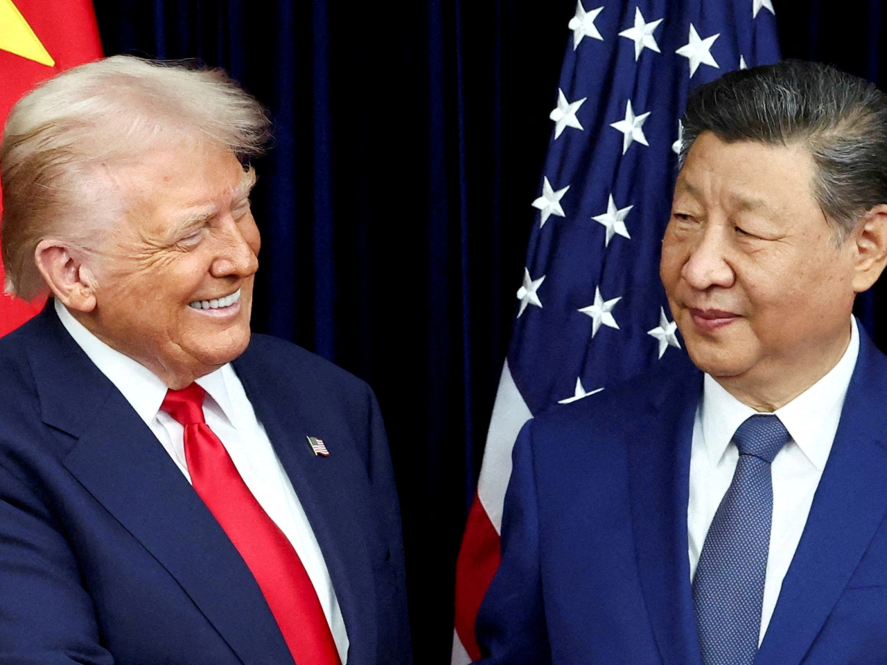 特朗普表示，期待本月稍後與中國國家主席習近平會面。(路透社資料圖片)