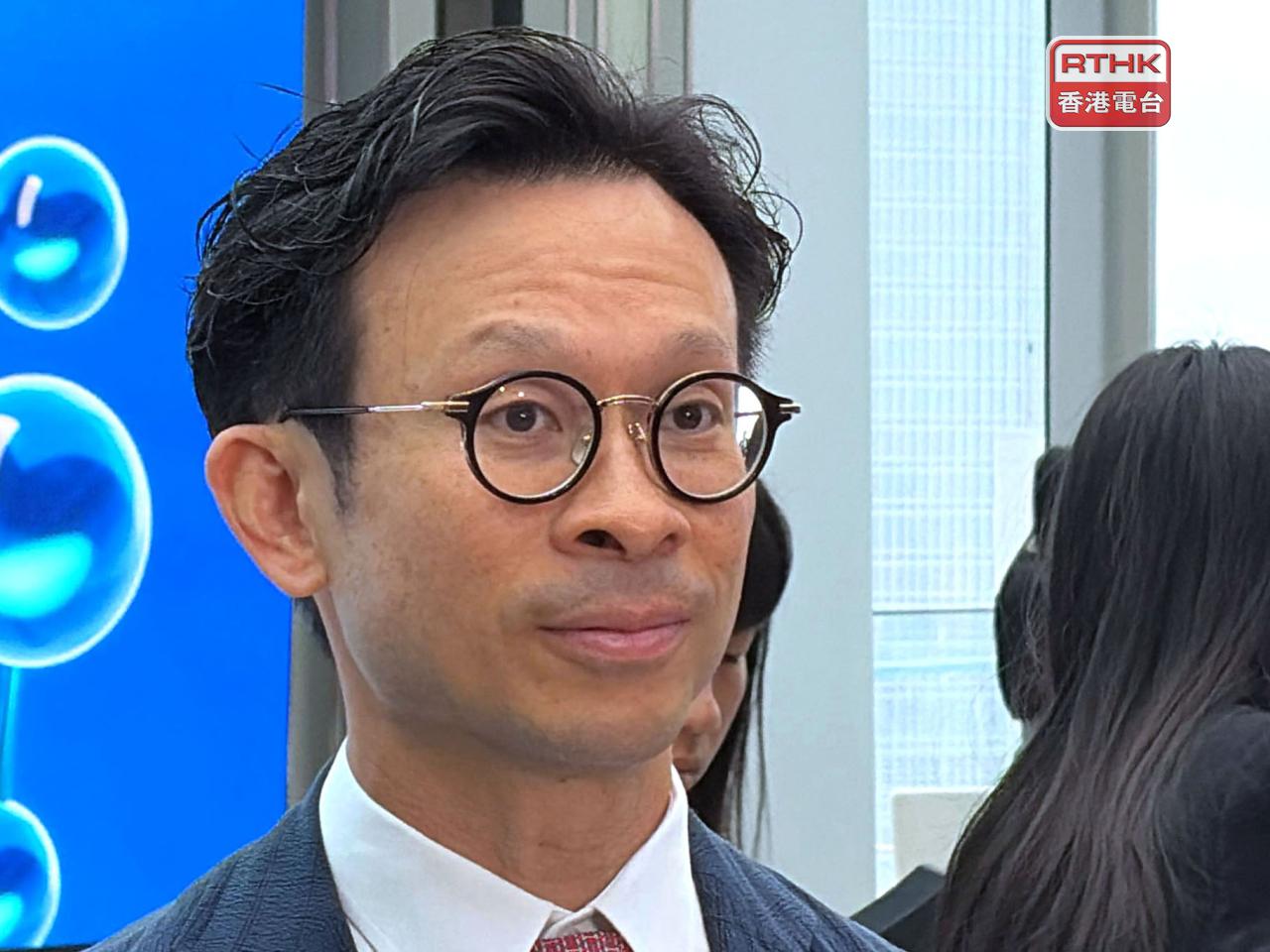 陳英龍表示，今次選擇落戶東莞是經過仔細研究，因東莞具備生產環境及政策支持。（鄧鈞尤攝）