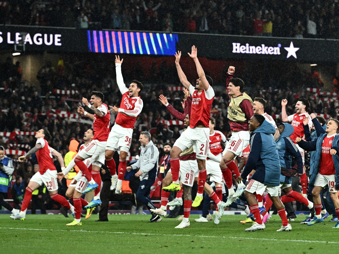 Arsenal have ended a 20-year Champions League final drought with their semi-final win over Atletico Madrid. Photo: Reuters