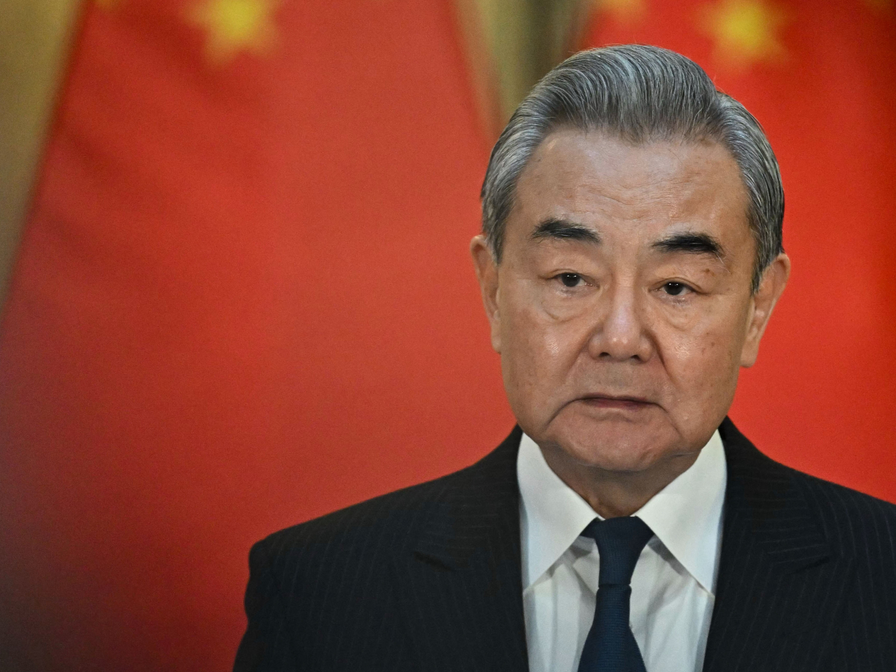王毅與到訪的伊朗外長會談。（法新社資料圖片）