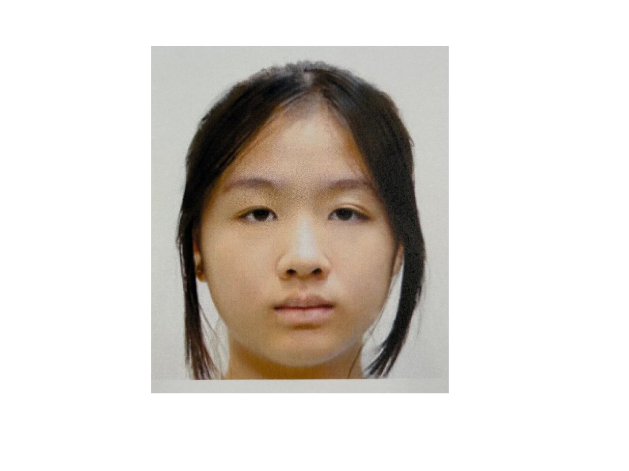 警方說，任何人如有該失蹤少女的消息或曾見過她，請與警方聯絡。（警方提供）