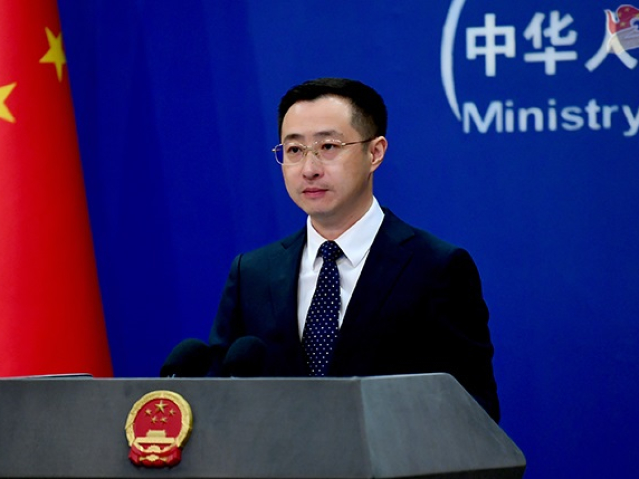 林劍說，一個中國原則是國際關係的基本準則和國際社會普遍共識。（外交部網頁圖片）