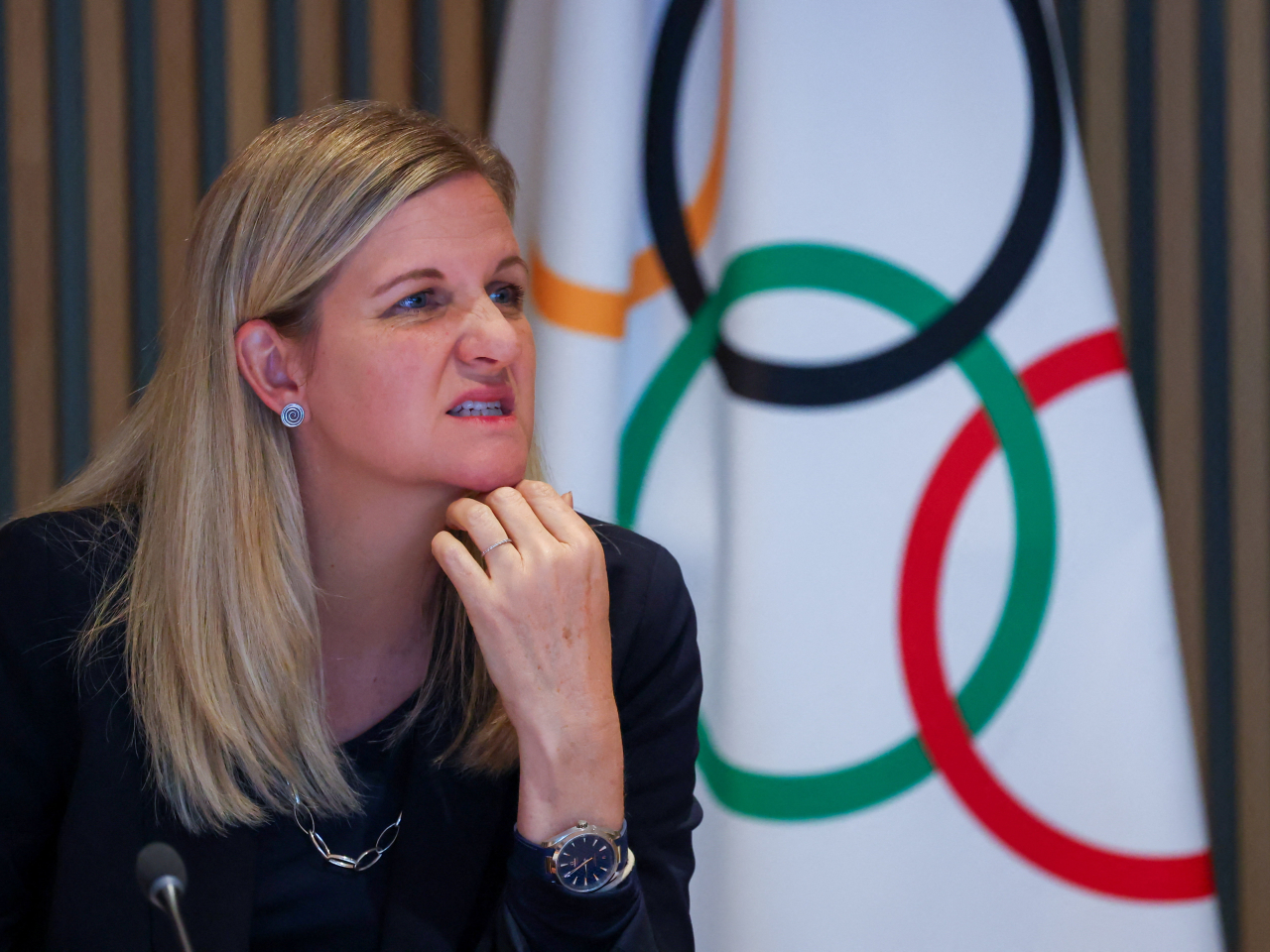 IOC president Kirsty Coventry told the press 'crossover' events won't happen in the French Alps, but might be considered for Salt Lake City in 2034. File photo: Reuters