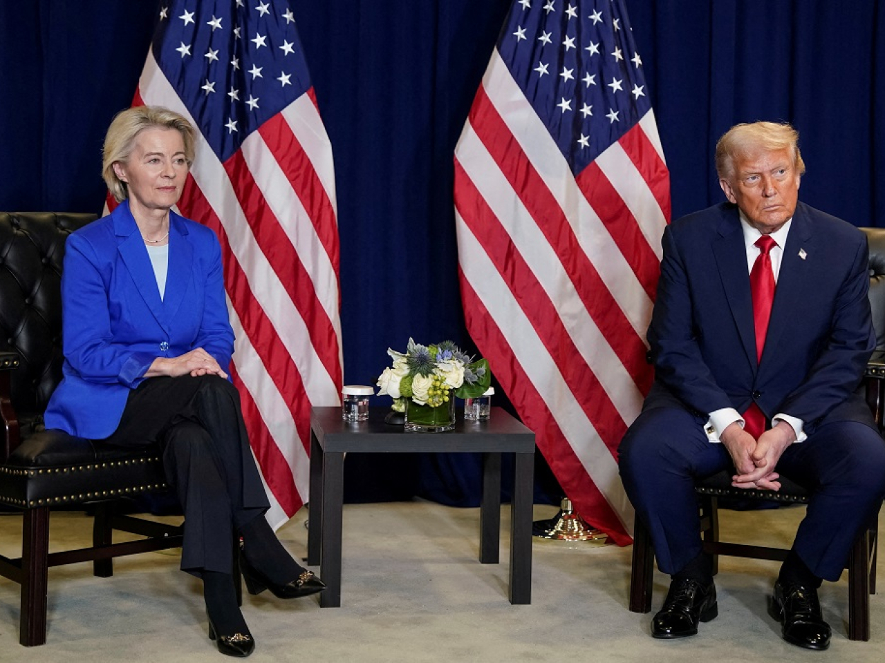 US leader Donald Trump says he's given EU chief Ursula von der Leyen until his country's 250th birthday to finalise the deal or face much higher tariffs. File photo: Reuters