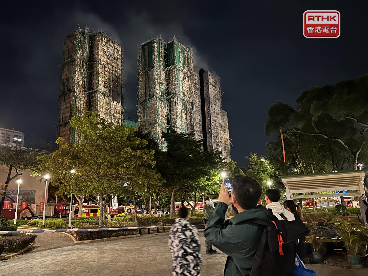Residents of the seven blocks at Wang Fuk Court damaged by last year's fire will get to return home again starting May 21. File photo: RTHK