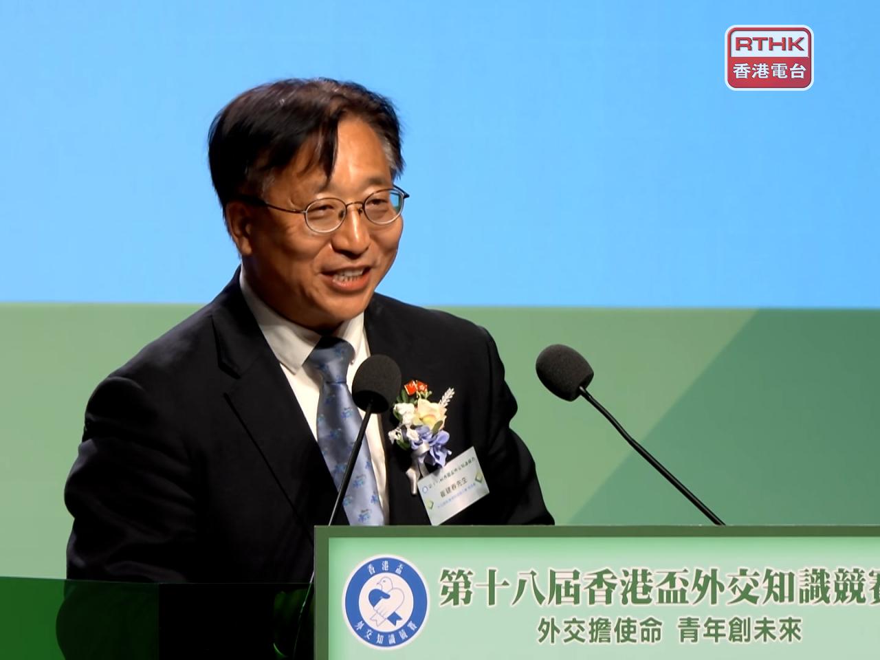 Cui Jianchun says he's confident the International Organization for Mediation will gain more members. Photo: RTHK