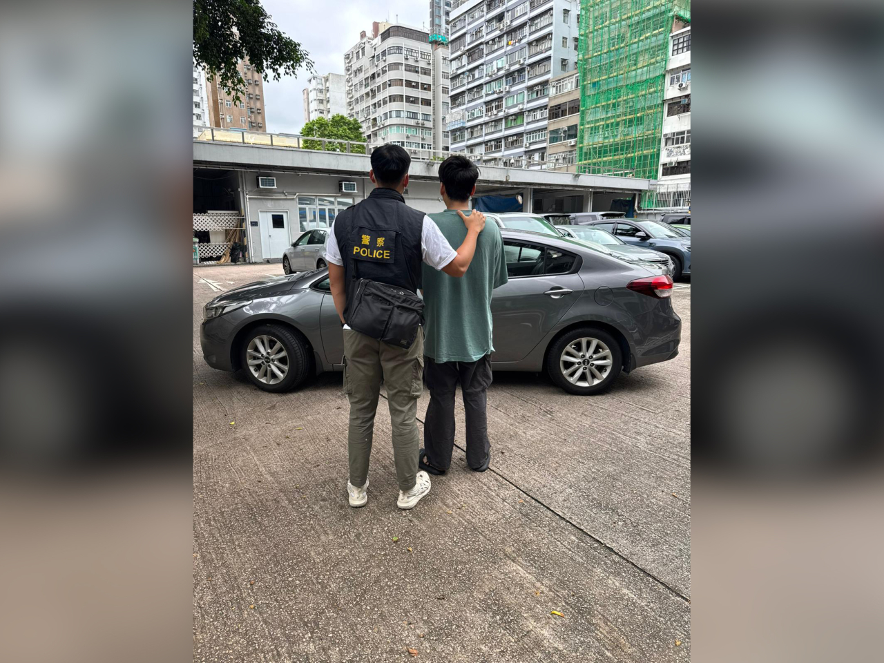 警方在元朗拘捕一名27歲本地男子。（警方提供）