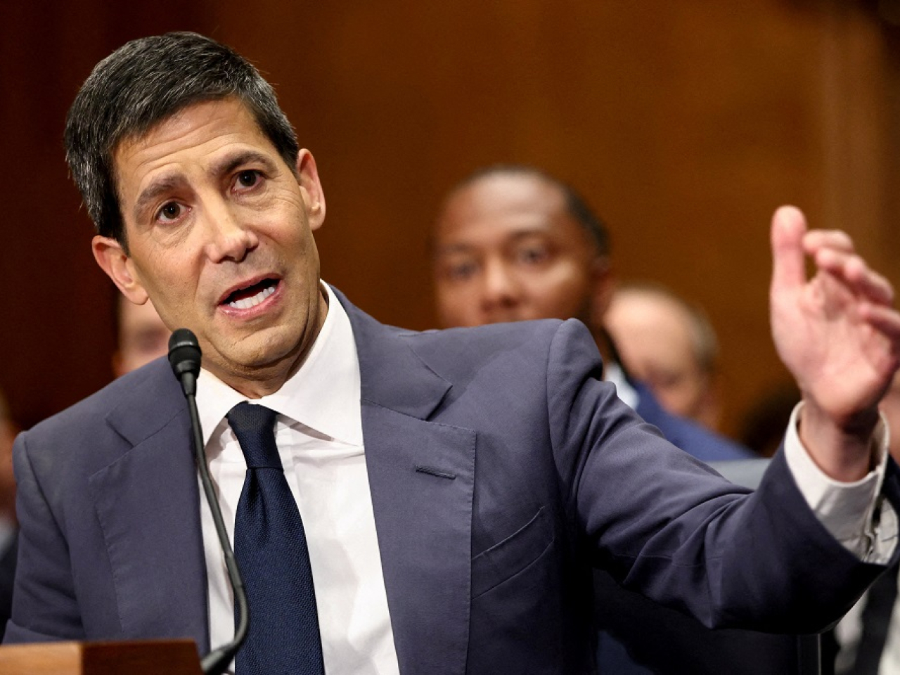 The confirmation clears the way for Kevin Warsh to succeed Jerome Powell as Fed chair when his term ends later this week. File photo: Reuters