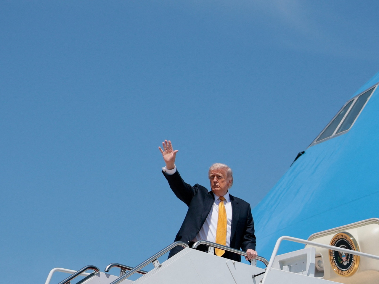 US President Donald Trump is heading to Beijing for a summit with President Xi Jinping, where the Iran war is expected to be high on the agenda. Photo: Reuters