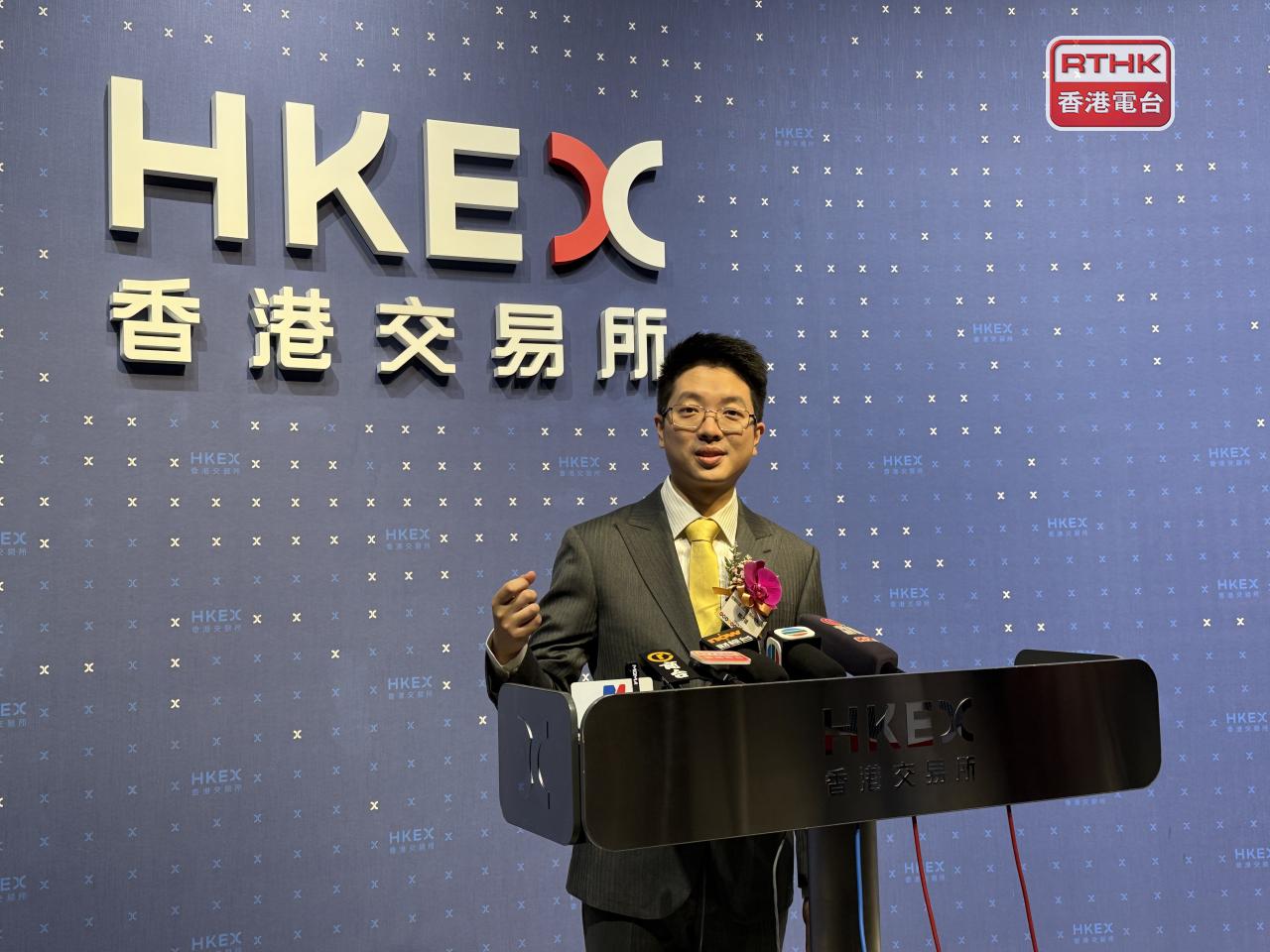 劑泰科技賴才達說，公司圍繞「遞送方向」與全球大藥企合作。（趙嘉駿攝）