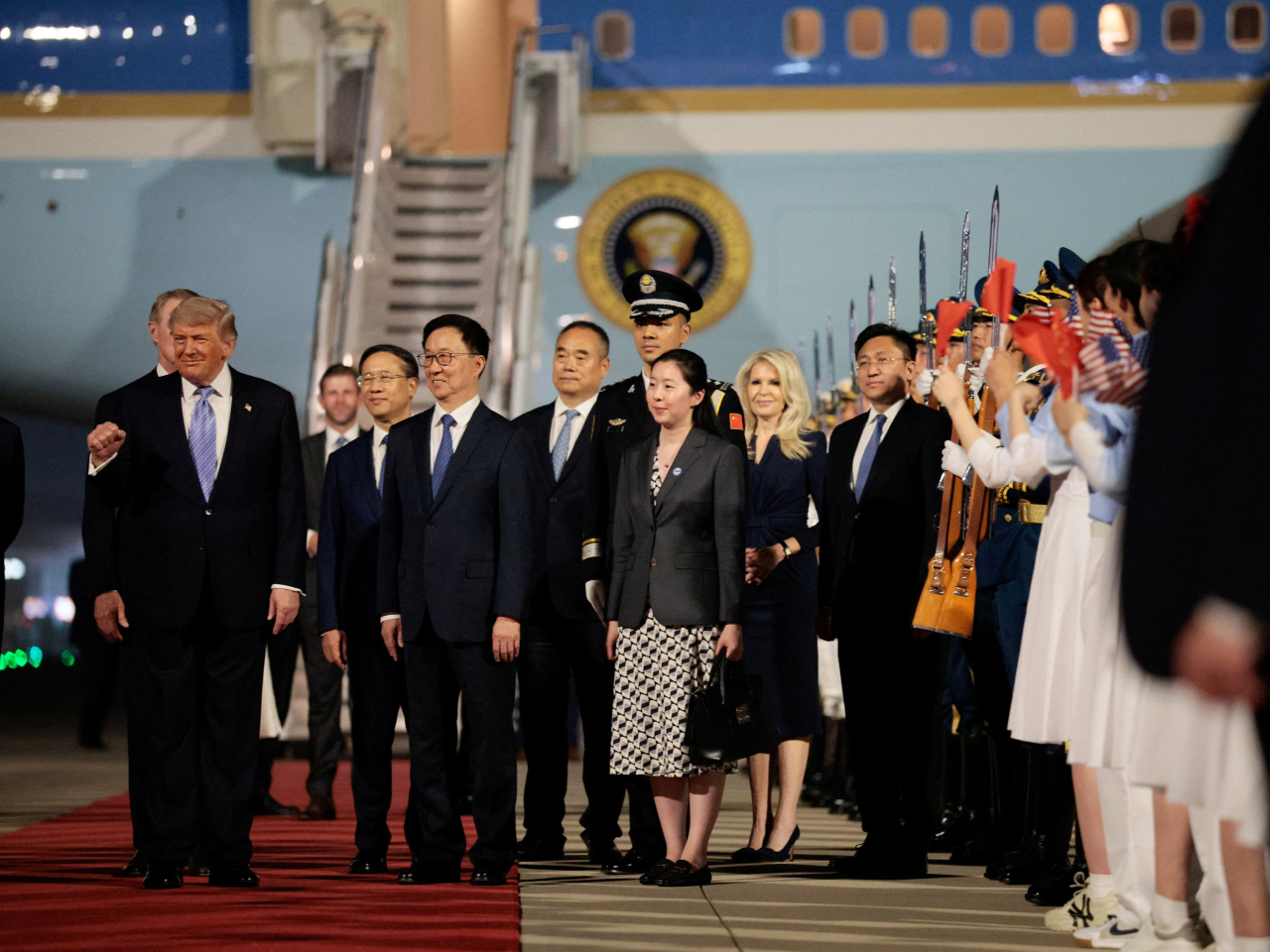 This is the first US presidential visit to China in nearly a decade and Trump's second since November 2017. Photo: Reuters