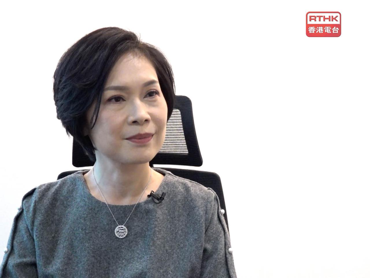 劉佩玲相信，銀行業與保險業之間跨行業背景查核安排」有助提高整體金融界專業水平。（港台圖片）