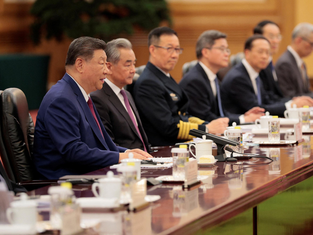 習近平強調，中美之間的共同利益大於分歧，雙方應當夥伴而不是對手。（路透社）