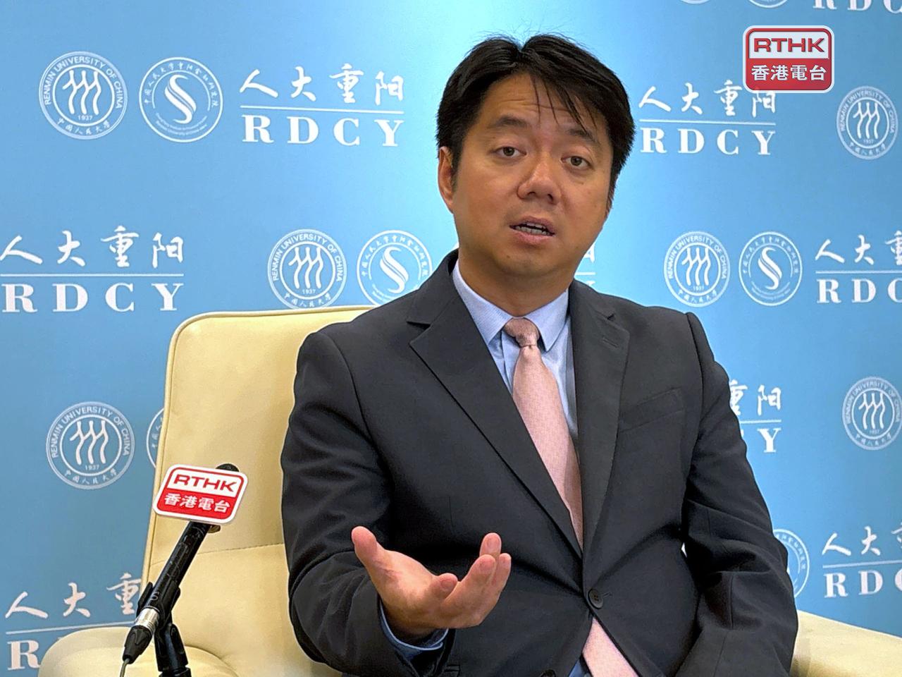 中國人民大學重陽金融研究院院長王文表示，中美元首就構建「建設性戰略穩定關係」達成共識，意味兩國將從過去9年來不斷下滑的關係穩定下來。(羅煒皓攝)