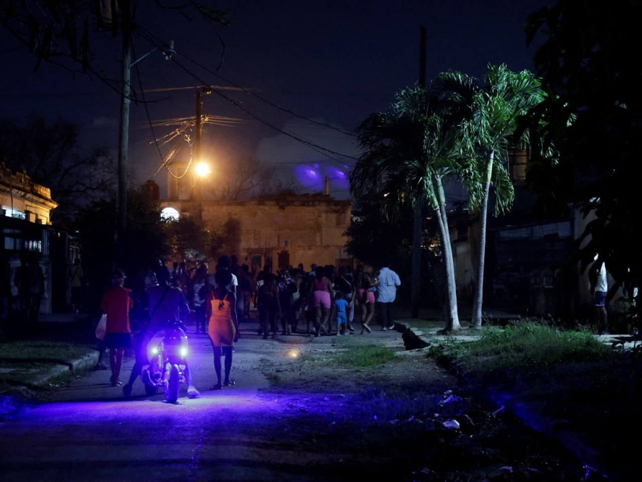 Frequent power cuts have prompted protests on the fuel-starved island. Photo: Reuters