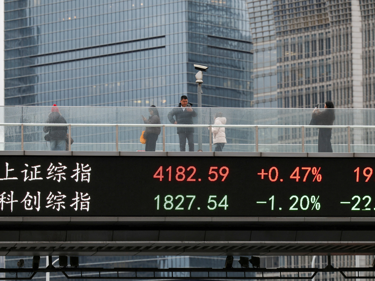 The main indices in Hong Kong and on the mainland all moved less than a percentage point at the opening. File photo Reuters