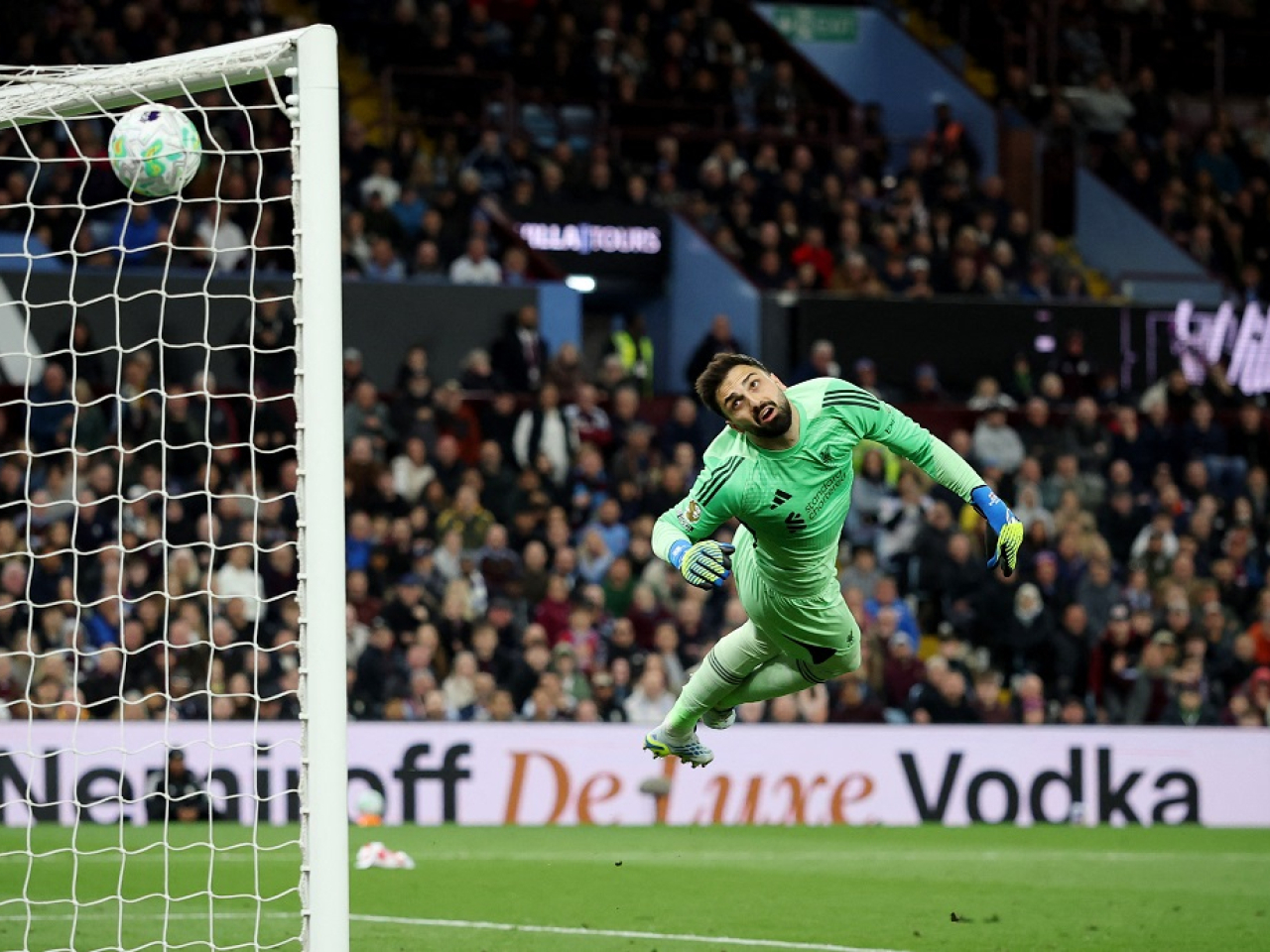 A sensational strike from captain John McGinn that found the top corner rounded off a night to remember for Villa. Photo: Reuters