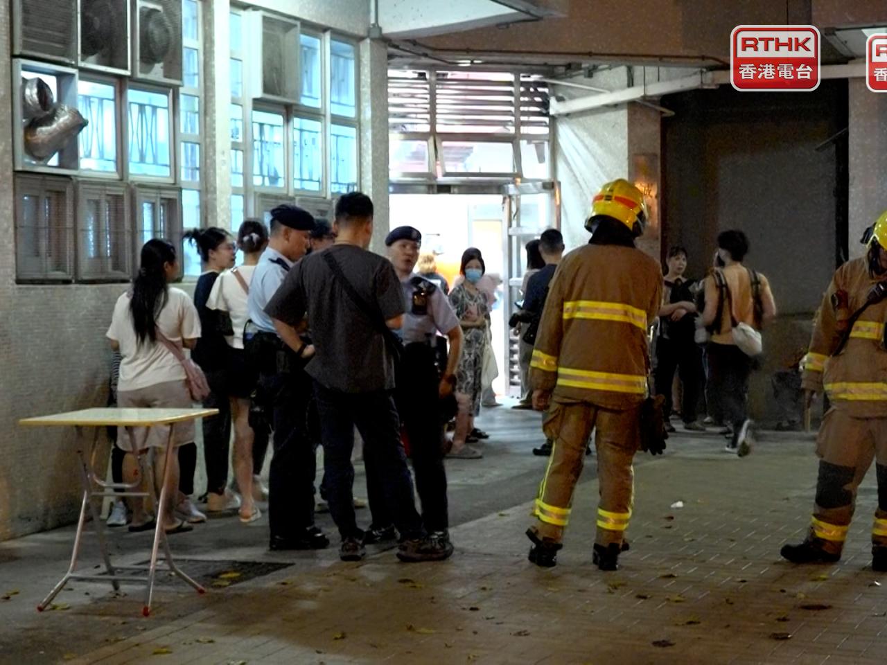 火警中有百多人需要疏散。（孔令輝攝）