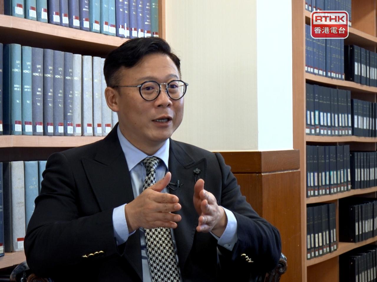 張國鈞說，未來仍有大量工作要做，包括深化教育，讓更多法律界及體育界人士認識並信任相關制度。（港台圖片）