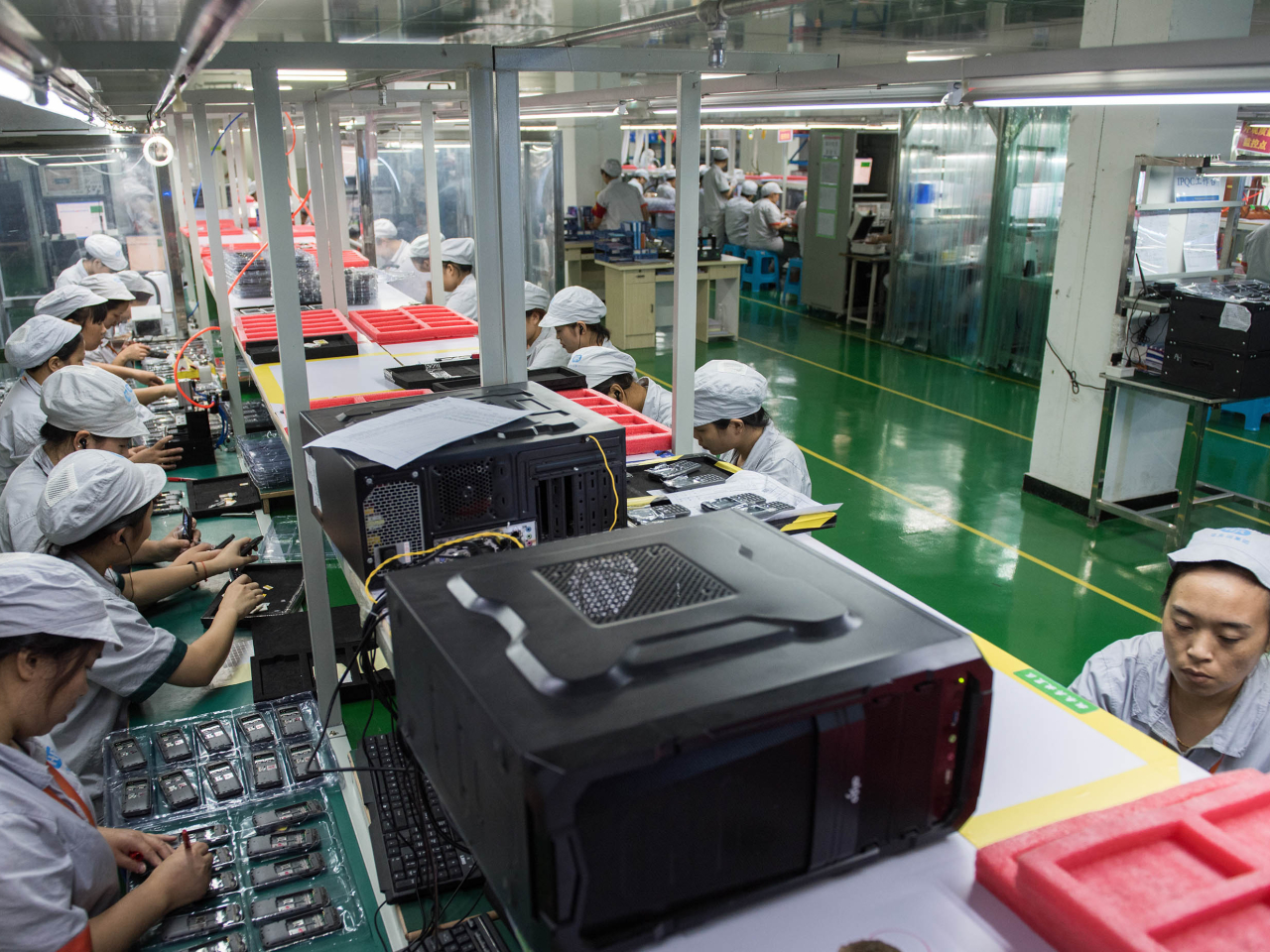 付凌暉表示，4月工業生產增速有所波動是月度之間的一種正常波動，工業生產穩中向好態勢沒有改變。（新華社資料圖片）