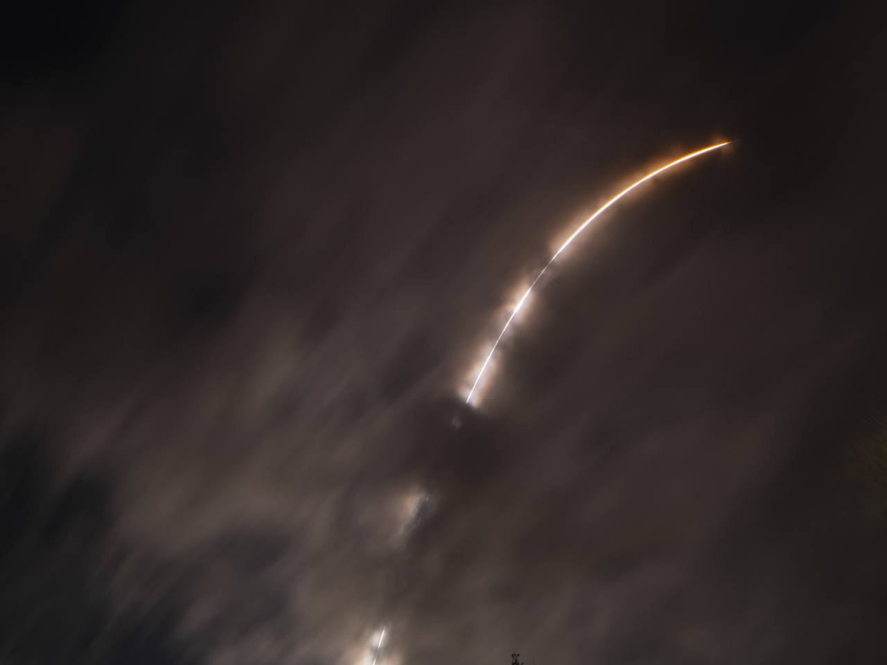 The Smile spacecraft heads for space aboard a Vega-C rocket at from Kourou, French Guiana, in South America. Photo courtesy of ESA