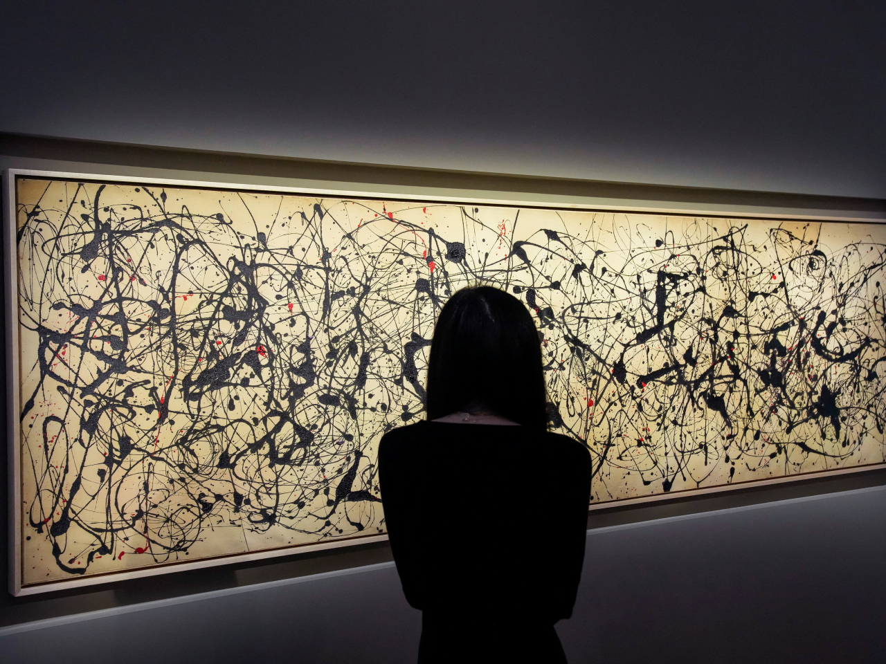 Jackson Pollock's Number 7A, 1948 is said to be 'one of the first truly abstract paintings in the history of art'. Photo: Reuters