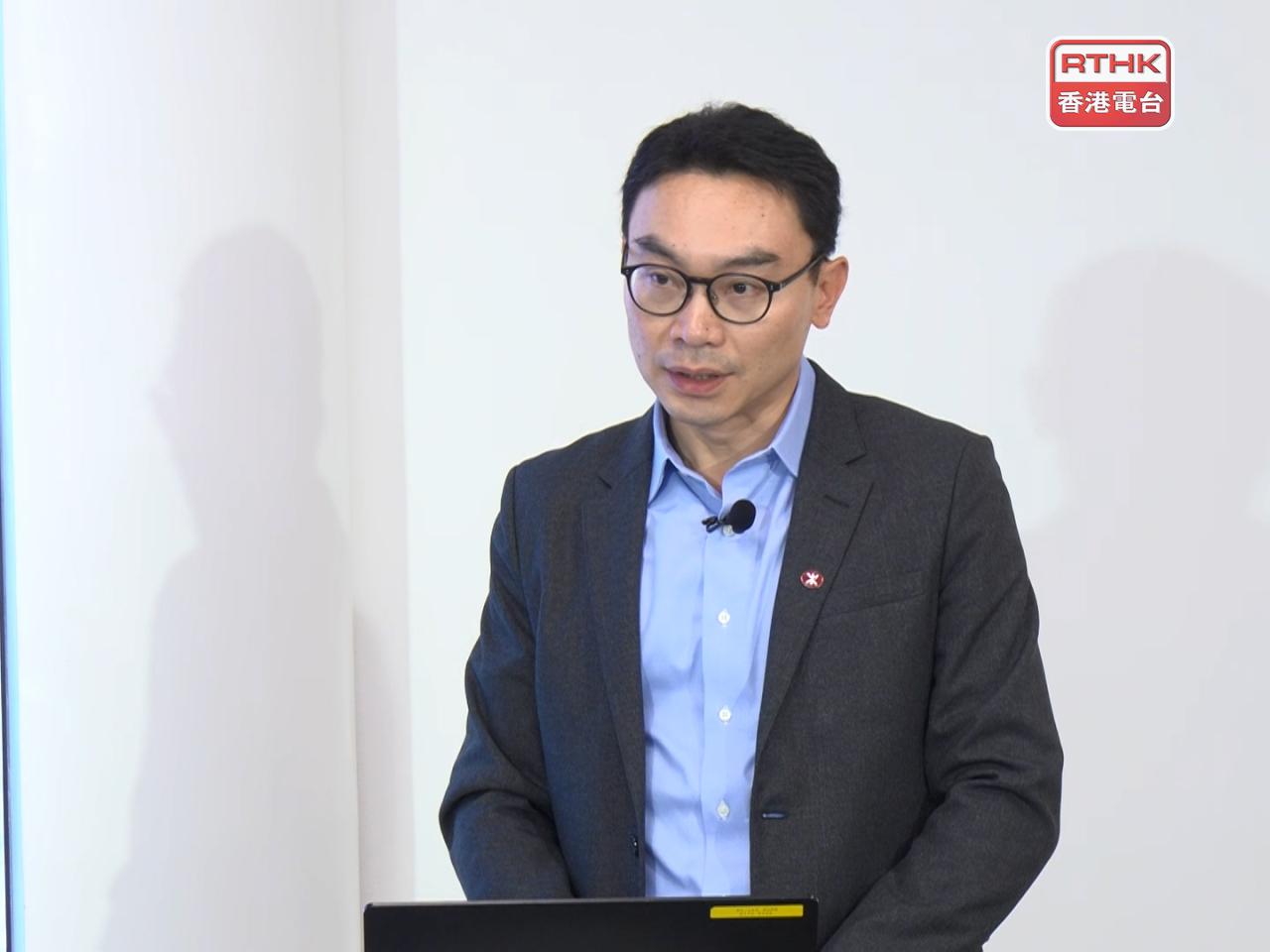 Lee Ka-leung says the work progress for Tung Chung West Station is in line with the schedule. Photo: RTHK