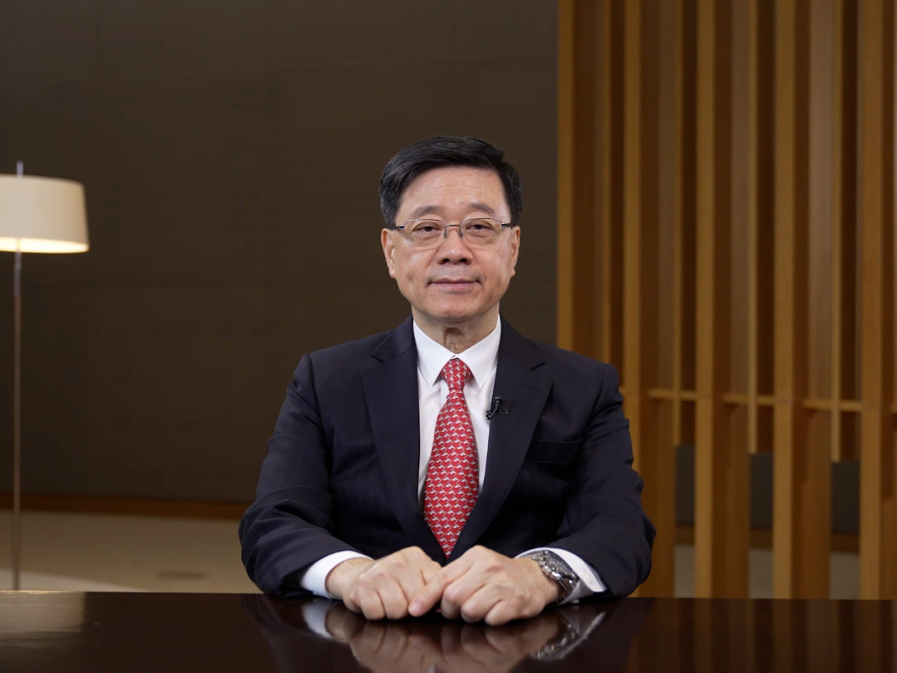 John Lee says capital inflows doubled to exceed HK$350 billion in 2024. Photo courtesy of Information Services Department