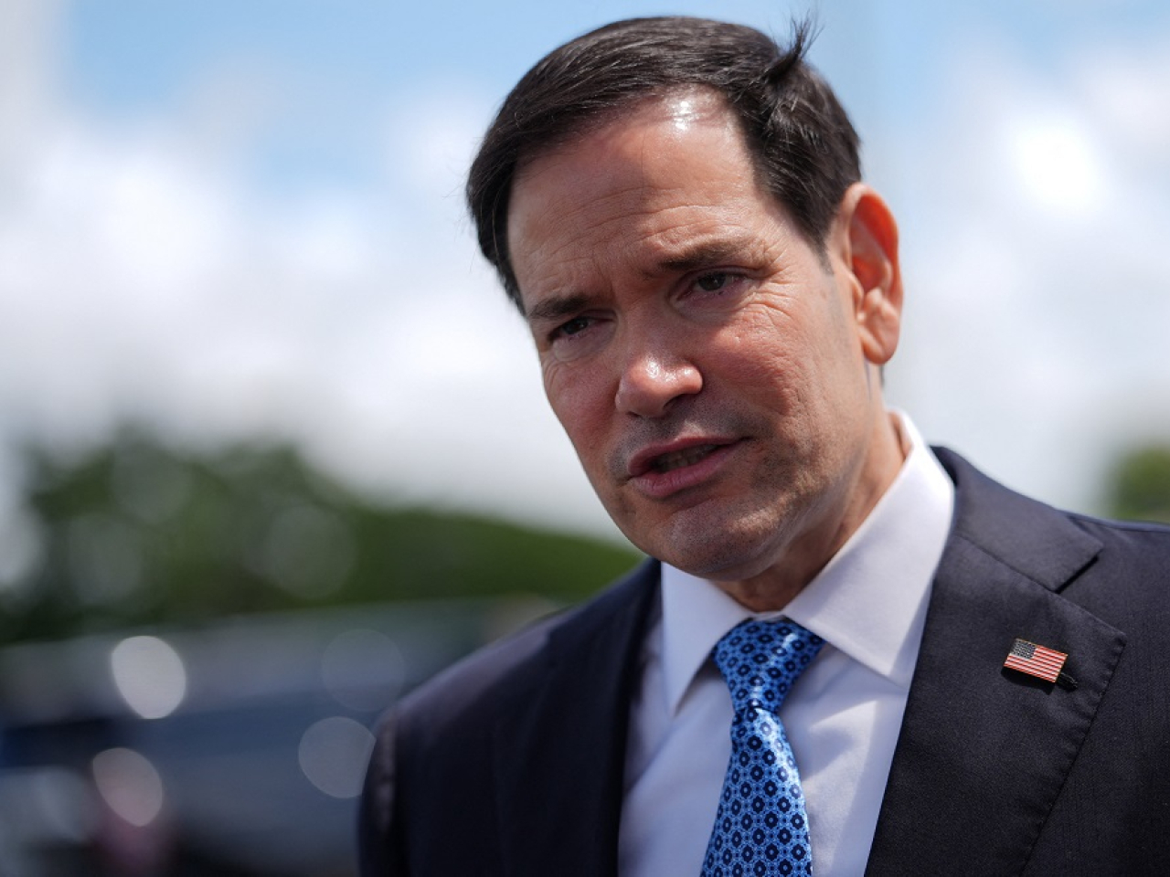 US Secretary of State Marco Rubio made the announcement before he boarded a plane bound for Sweden. Photo: Reuters