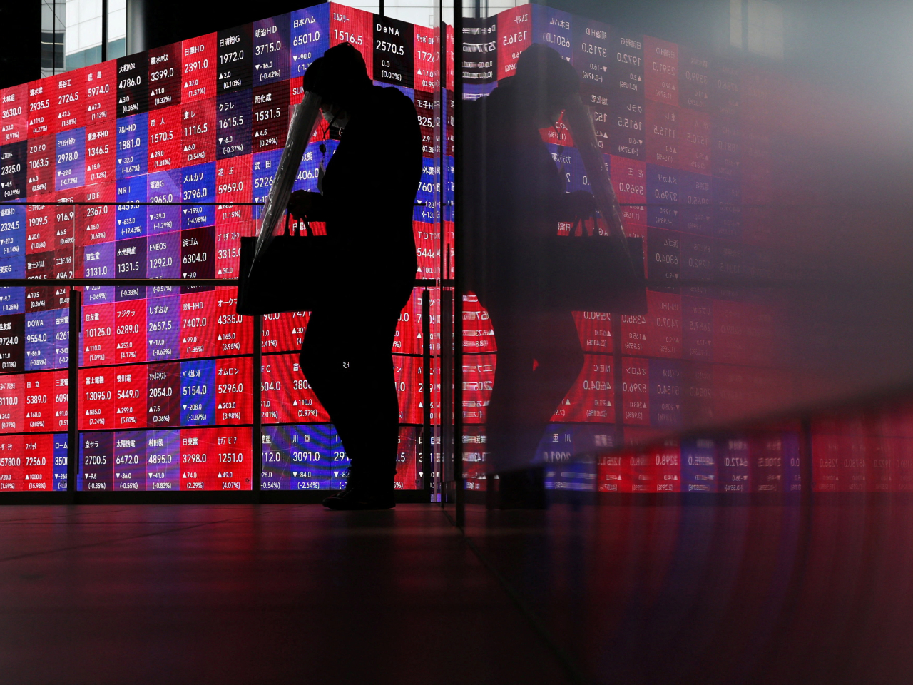 The Nikkei share average soared to a record high close of 63,339 after putting on almost 1,655 points, or 2.7 percent, in Tokyo on Friday. File photo: Reuters