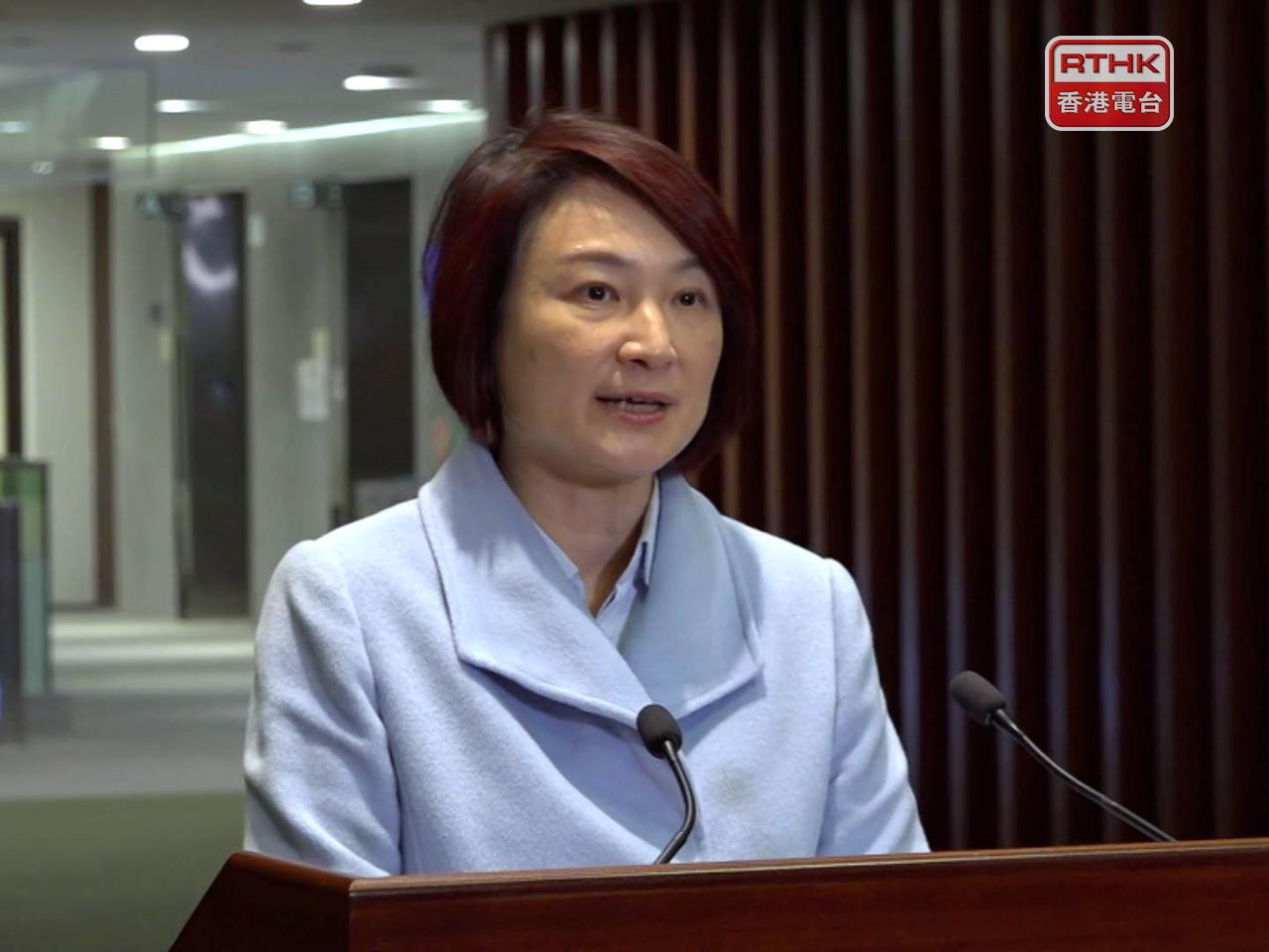 李慧琼感謝中央一直關愛香港，給予本地人才參與國家發展的機會。（港台圖片）