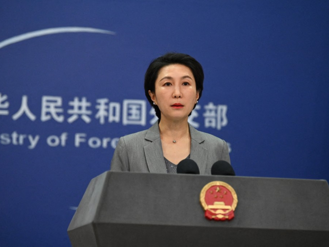 毛寧說，中方始終認為，對話談判才是正道，武力解決沒有出路。（法新社資料圖片）