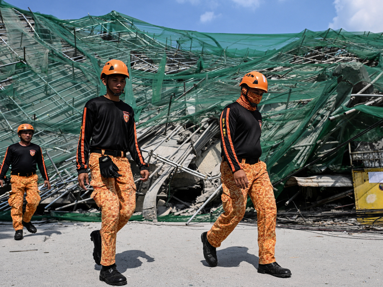 Rescue workers were unable to locate any survivors despite earlier finding signs of life in the collapsed building. Photo: Reuters