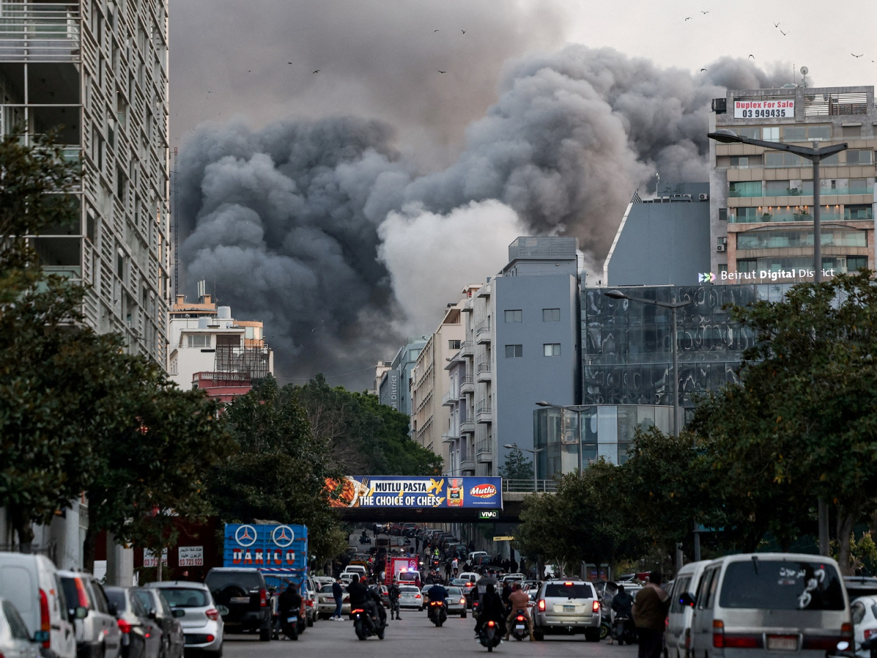 People have reportedly been fleeing the southern suburbs of Beirut after Israeli Prime Minister Benjamin Netanyahu said strikes against Hezbollah will be intensified. File photo: Reuters