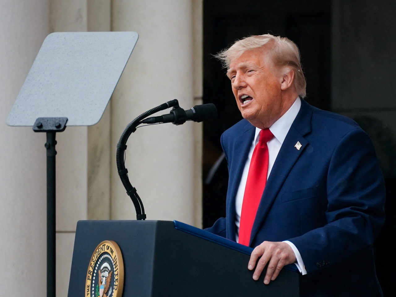 The US President said Muslim-majority nations must normalise ties with Israeli as Washington continues to seek a peace deal with Iran. Photo: Reuters