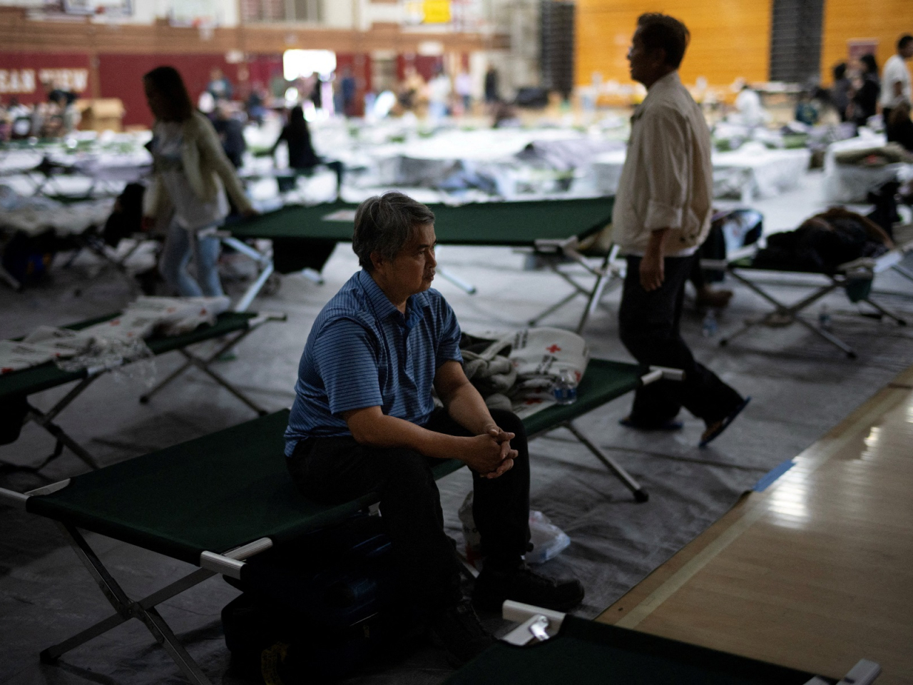 Thousands of Garden Grove residents have been evacuated as a precaution against a possible explosion as a tank containing 26,500 litres of a toxic chemical overheated. Photo: Reuters