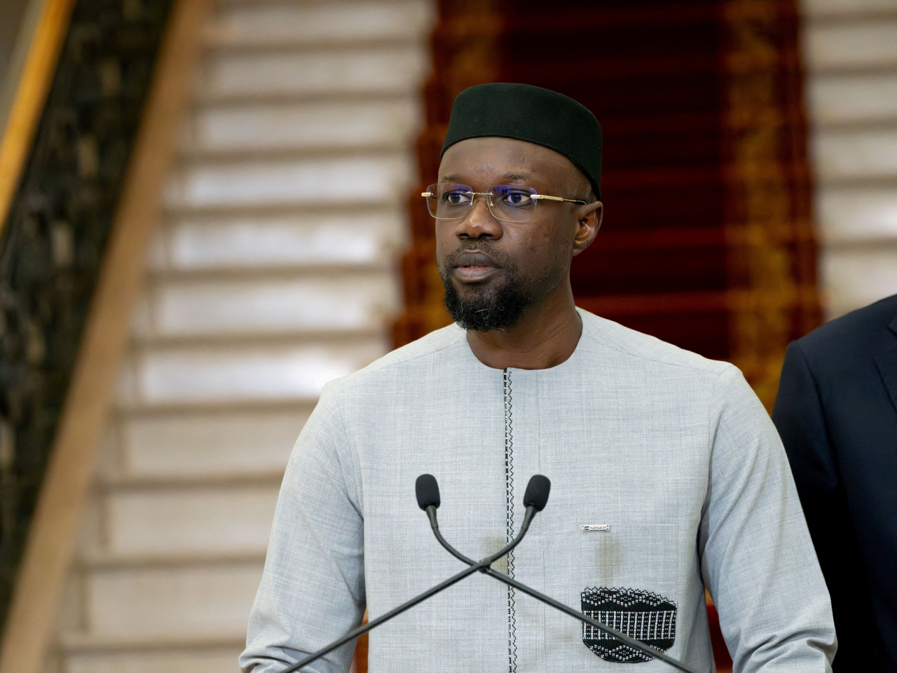 Former central banker Ahmadou Al Aminou Lo was named prime minister, replacing Ousmane Sonko (pictured), who was sacked on Friday. File photo: Reuters