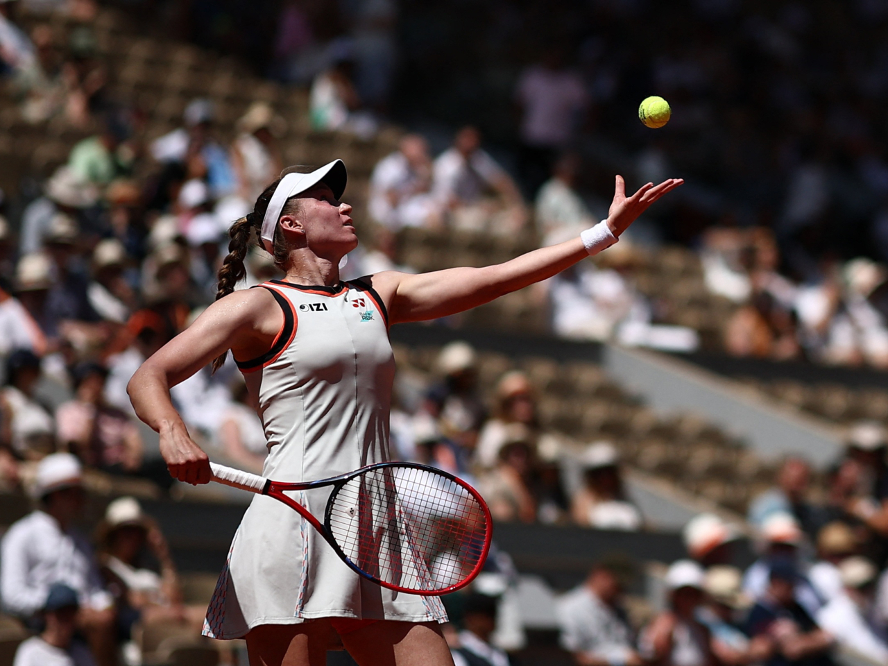 Kazakhstan's Elena Rybakina breezed into the second round at Roland Garros by dispatching Slovenian Veronika Erjavec. Photo: Reuters
