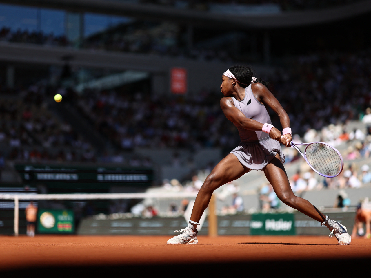Gauff began her bid for a second straight Roland Garros crown with a victory over compatriot Taylor Townsend. Photo: Reuters