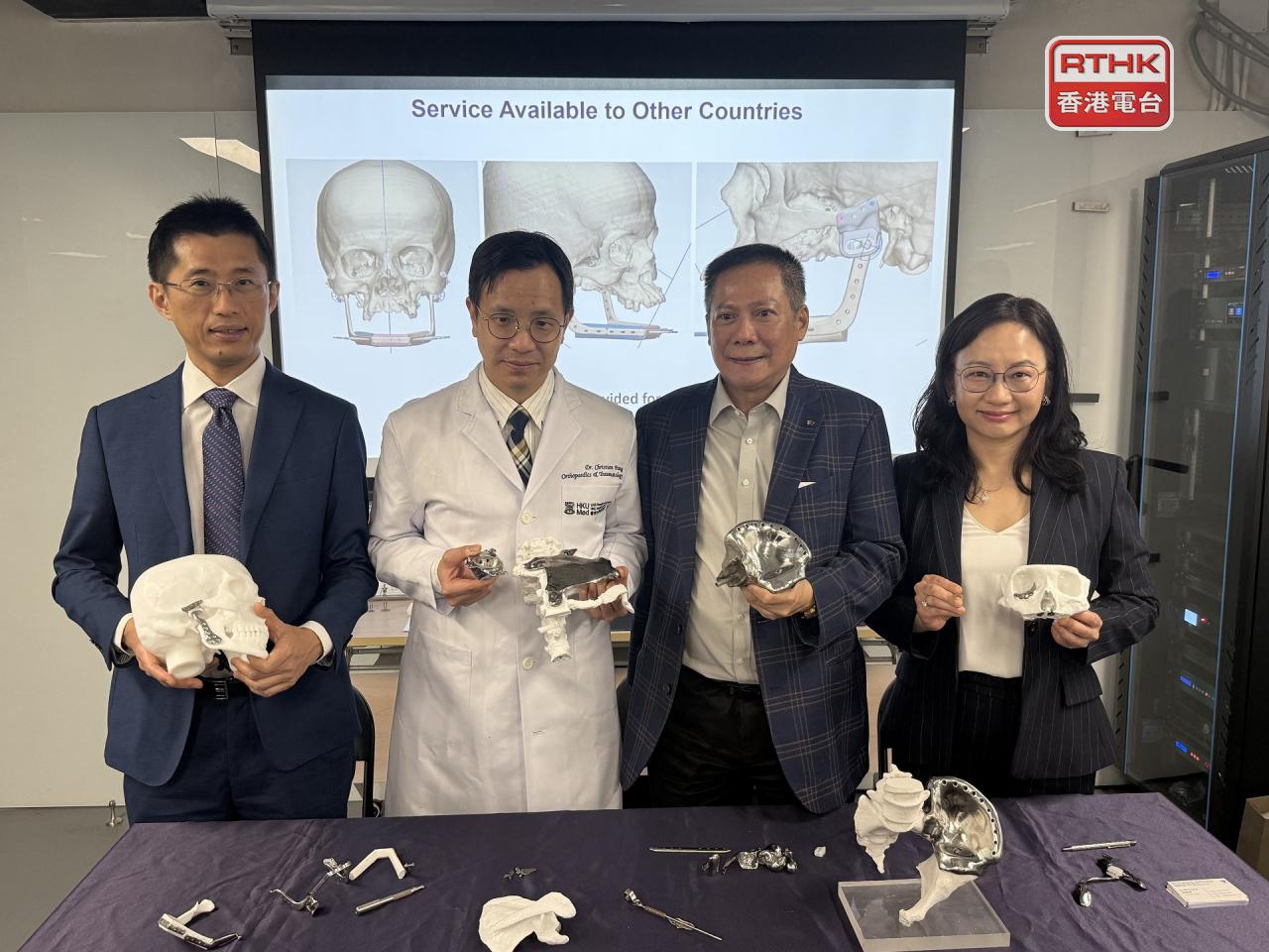Edmond Yau (second from right) says his company has earned trust with Kazakh authorities after years of cooperation. Photo: RTHK