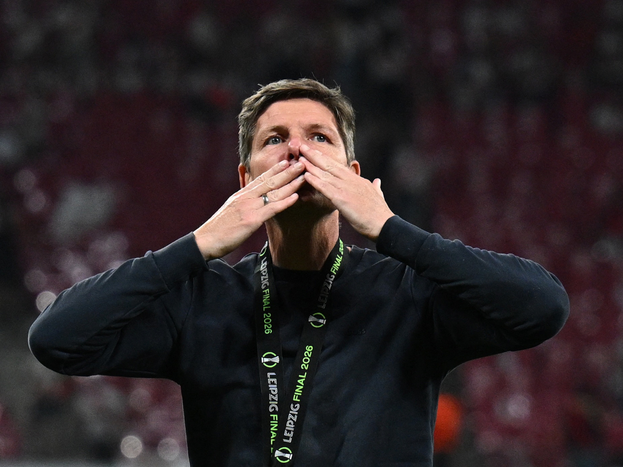 Palace's victory is a storybook farewell for outgoing manager Oliver Glasner, who departs the club with a third trophy in two years. Photo: Reuters