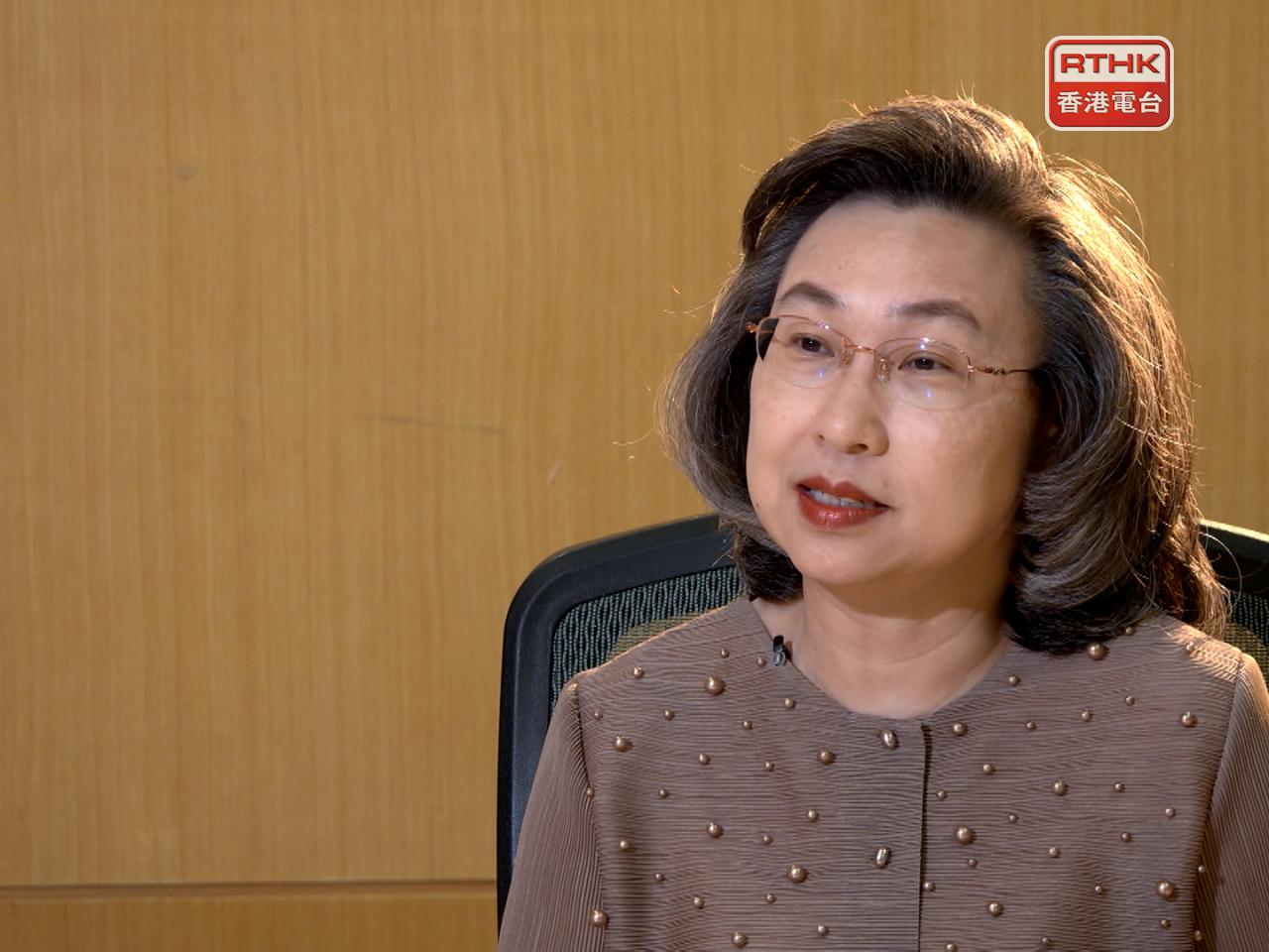 楊何蓓茵將於中午見傳媒。（港台圖片）
