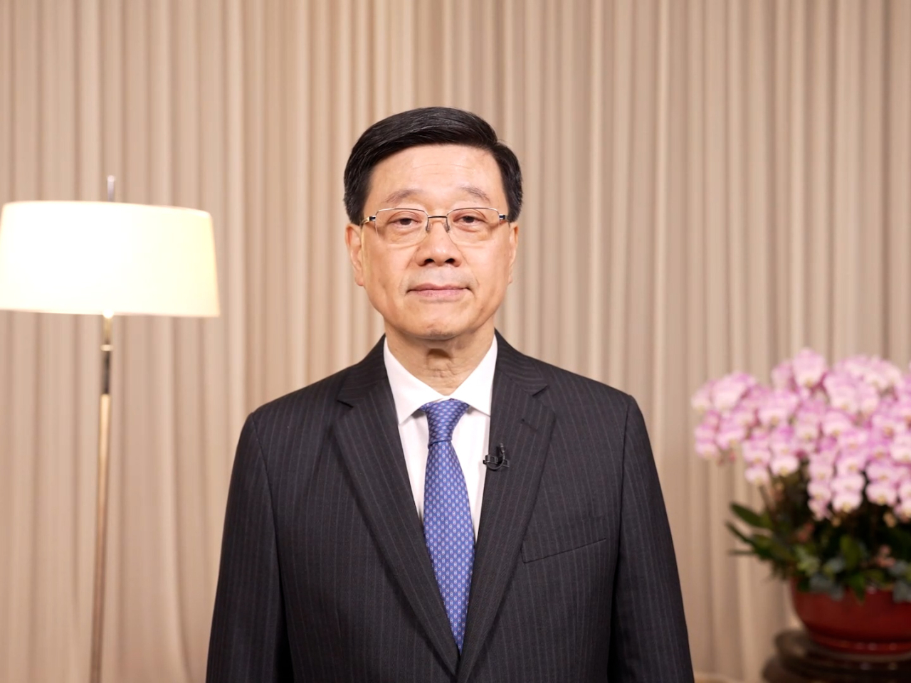 李家超指項目不但為香港可再生能源發展貢獻力量，更為邁向2050年前實現碳中和的目標，注入新動力。（政府新聞處）