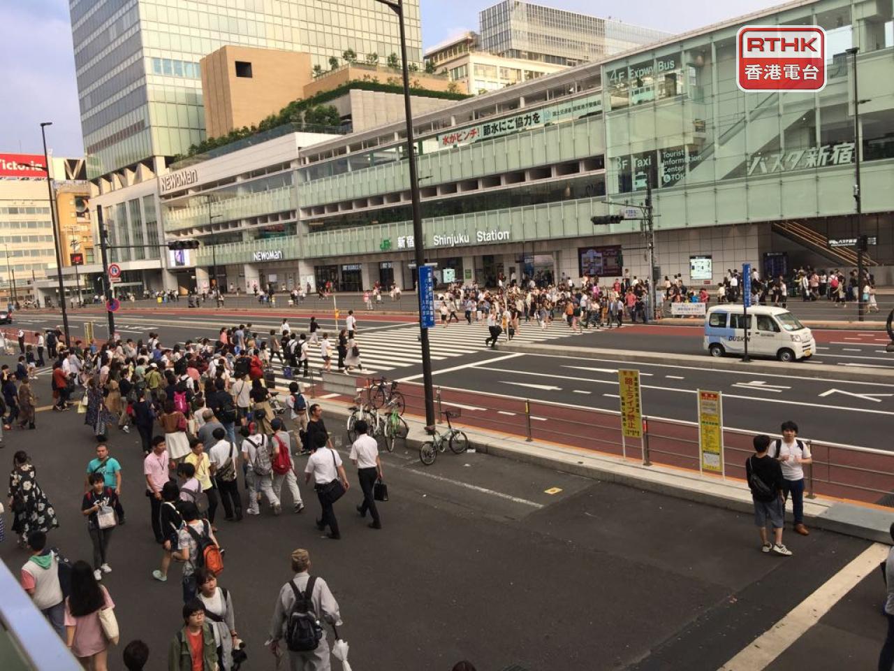 東京5月核心CPI按年增長1.3%，低於預期。（港台圖片）