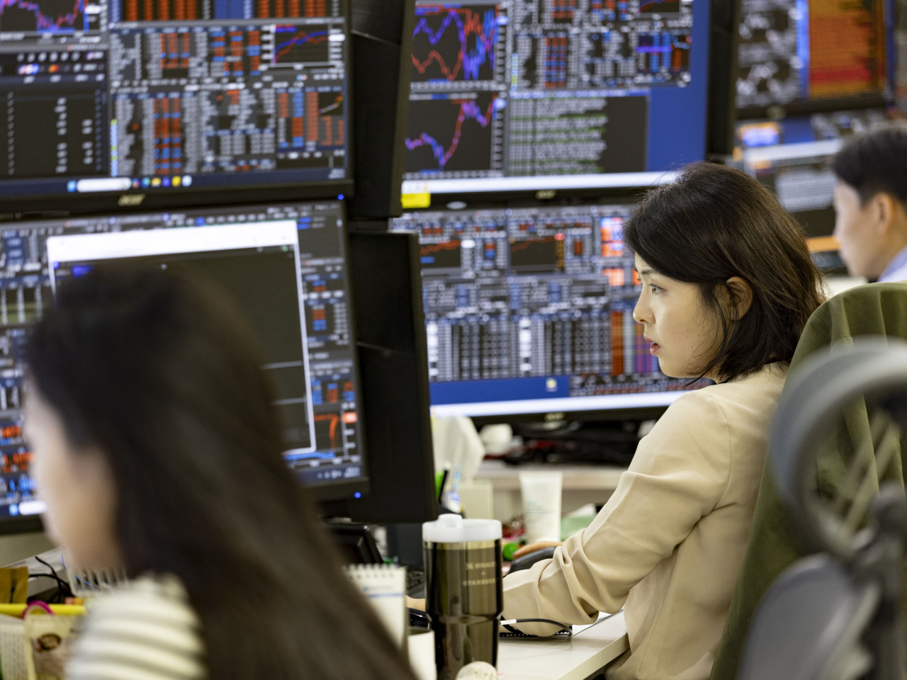 韓股今年累計升幅達1.01倍。（法新社資料圖片）