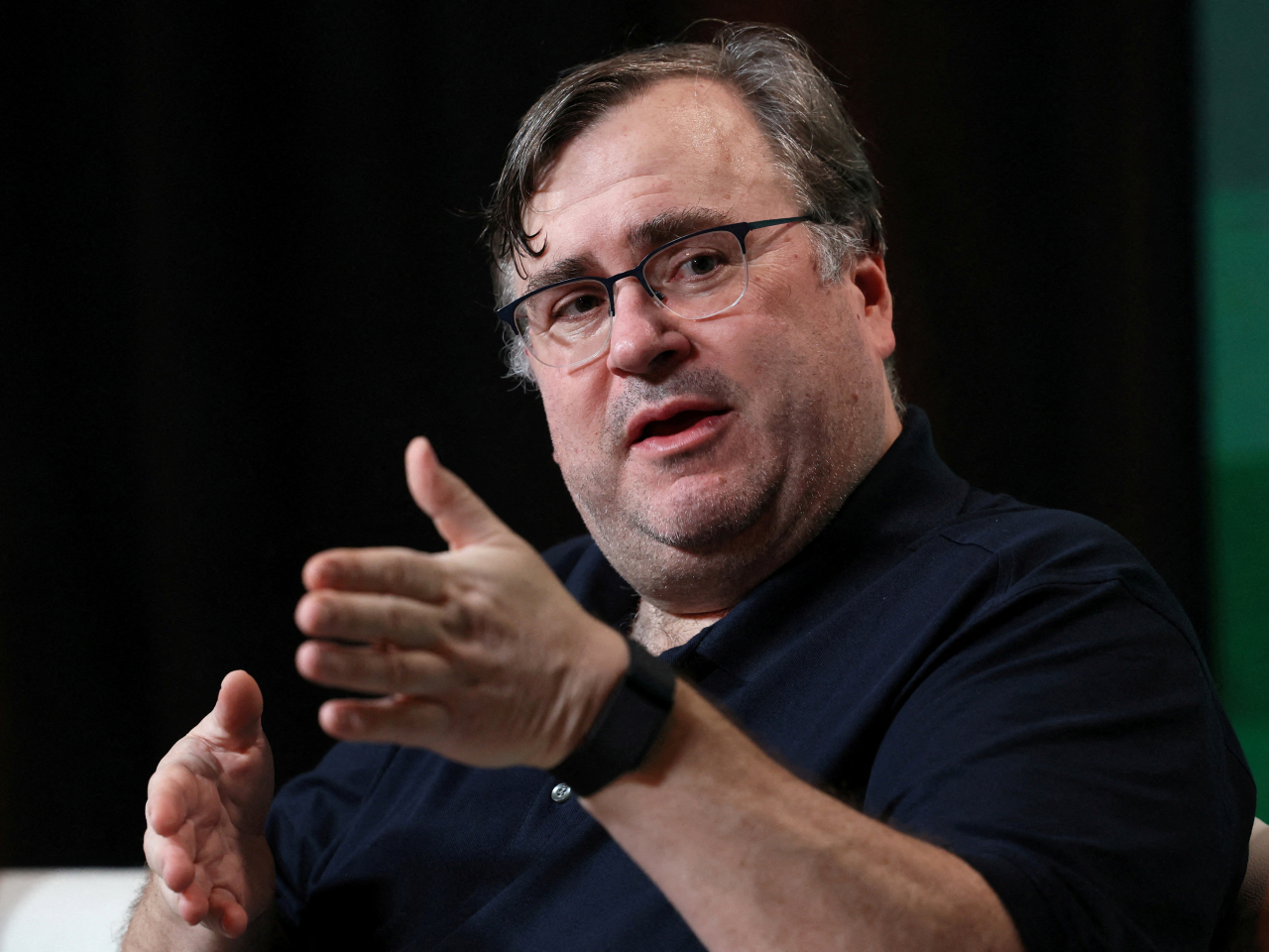 LinkedIn co-founder Reid Hoffman says he 'will not bend the knee' to Donald Trump despite these investigations. File photo: Reuters