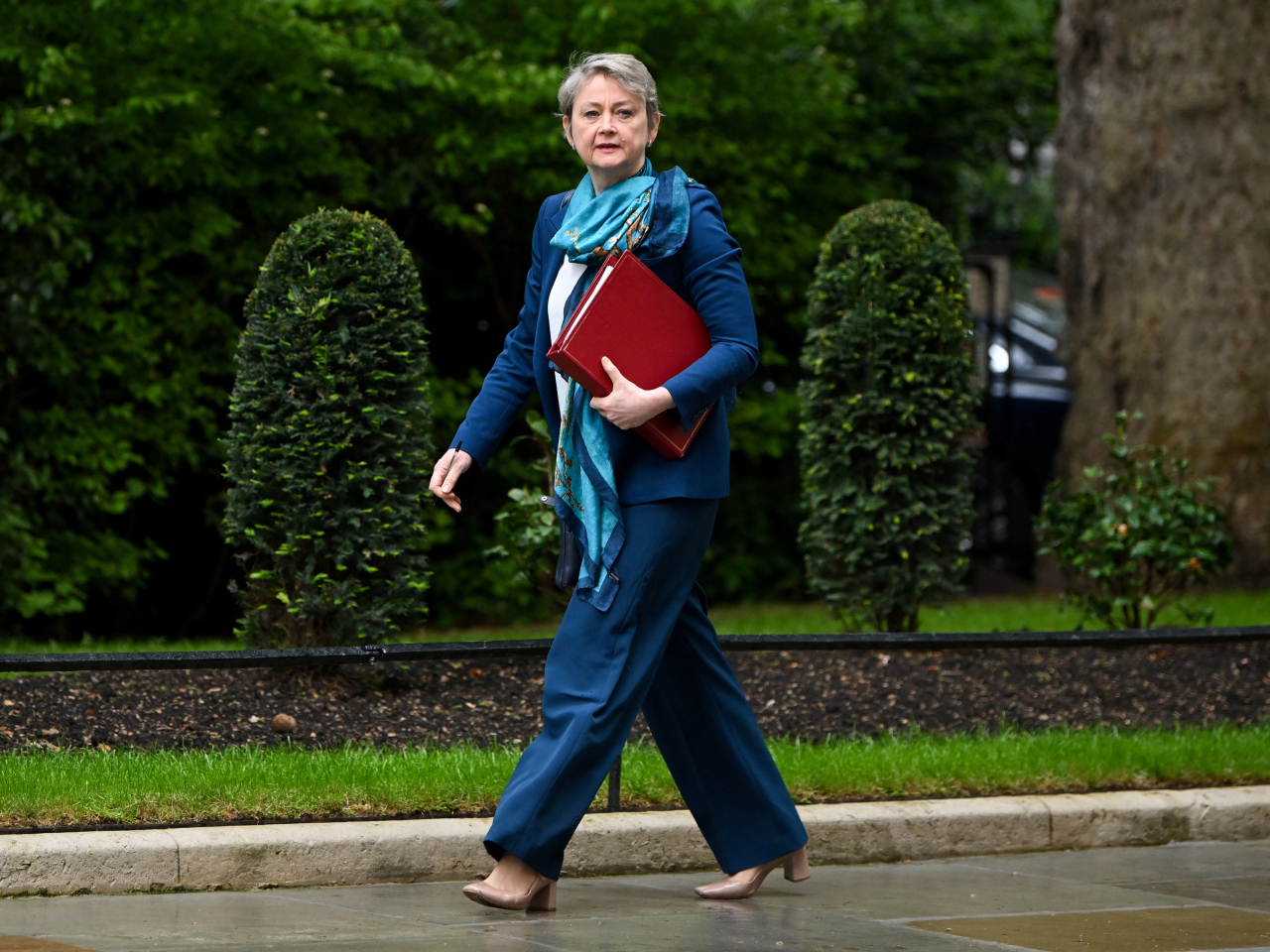 英國政府宣布，外相顧綺慧今個星期將訪問中國。（路透社資料圖片）