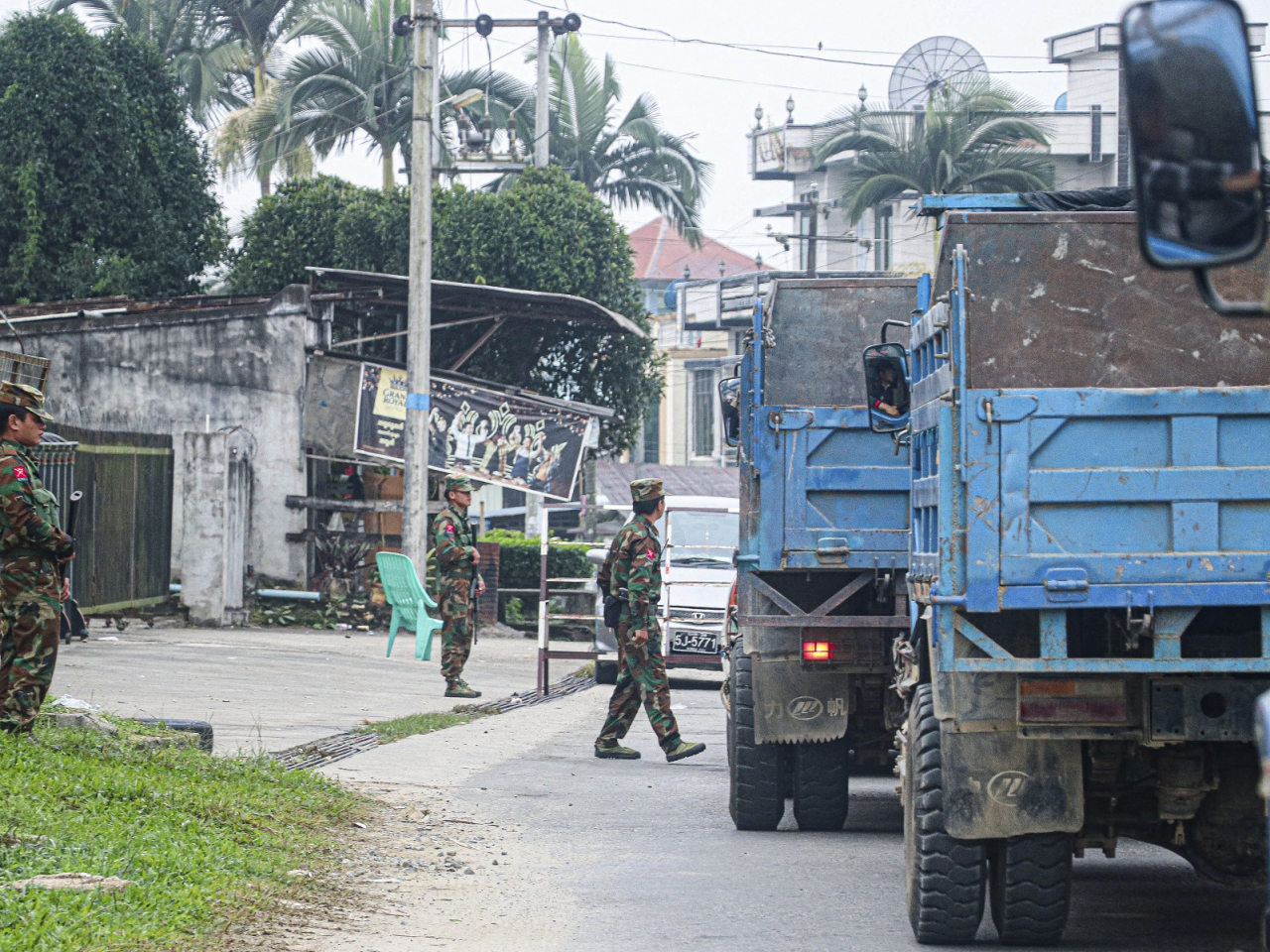The deadly explosion occurred in the village of Kaungtup, just south of the border in an area controlled by the Ta&rsquo;ang National Liberation Army. File photo: AFP