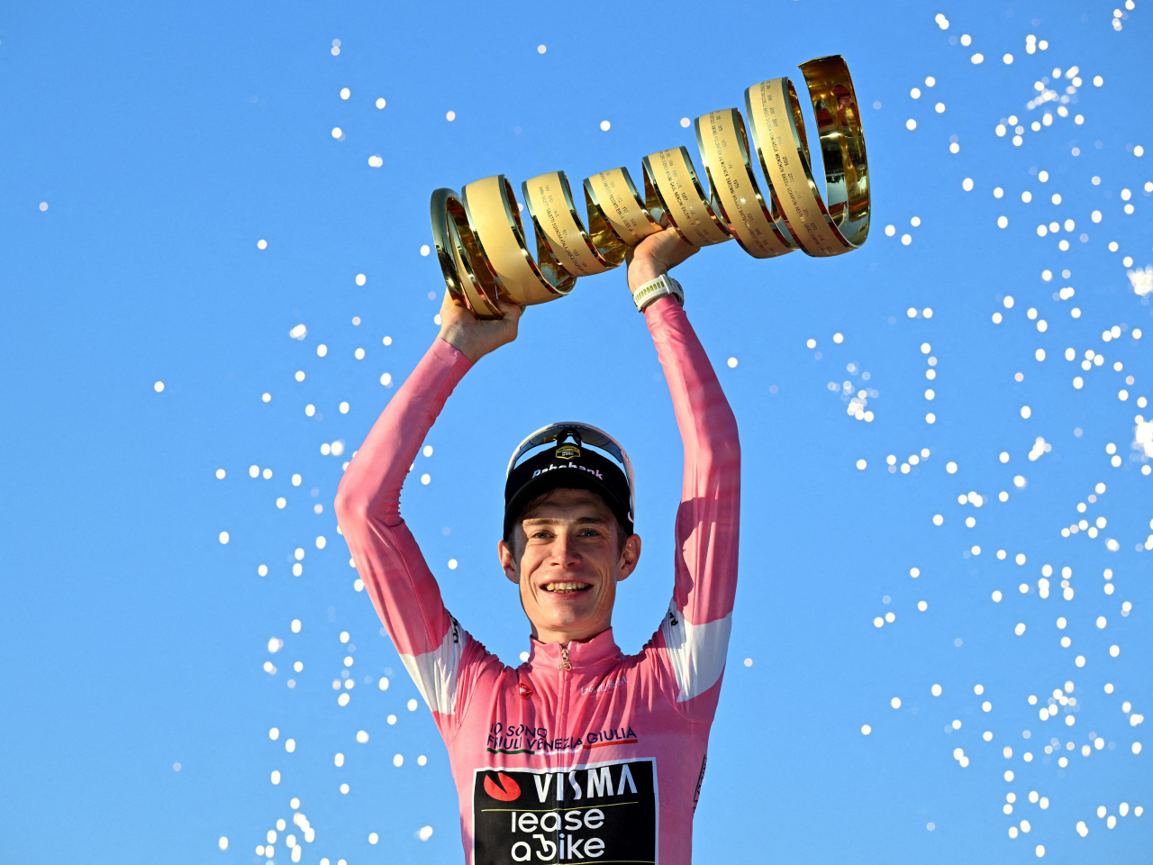 Vinegegaard's latest triumph marks the fourth Grand Tour title of his career. Photo: Reuters